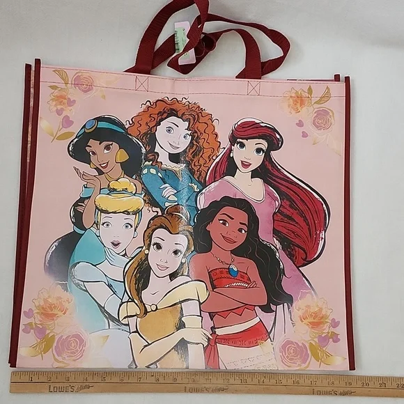 Set of Disney Princess Reusable Totes  with a Bonus Silver Tote - Picture 15 of 16